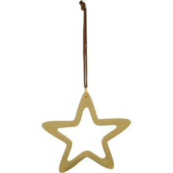 Ego Dekor Висяща коледна украса в златна звезда - Ego Dekor (ZGE-22101417)