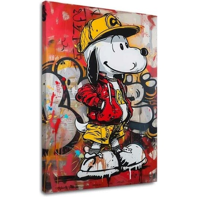 Obraz Cool Snoopy na plátne | dokončené rukou umelca - 40x50 cm