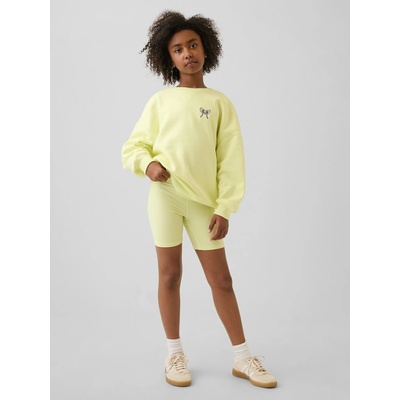 GAP Detské žebrované biker shorts Žltá