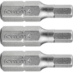 Fortum Комплект от 3 шестостенни накрайника FORTUM, H 4 x 25 мм, S2 4741505 (4741505)