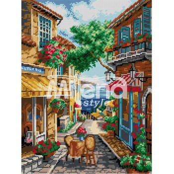 Image 1 of Milena Style Гоблен с щампа Уличка в Италия с конци Ariadna