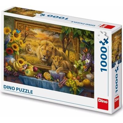 DINO Lvi na obrazu 1000 dílků