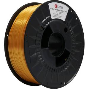 C-Tech 3DF-P-SPLA1.75-1023 3D филамент, PREMIUM LINE, Silk PLA, RAL1023, 1, 75mm, 1000g, Транспортно жълт (Traffic yellow) (3DF-P-SPLA1.75-1023)