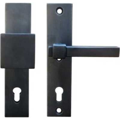 Galbusera 4402 PZ 72 mm antické šedé železo, koule vyosená klika levá
