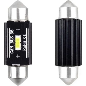 AMiO LED žiarovky CANBUS 1 SMD UltraBright 1860 Festoon sufit 36mm White 12V/24V (2869)