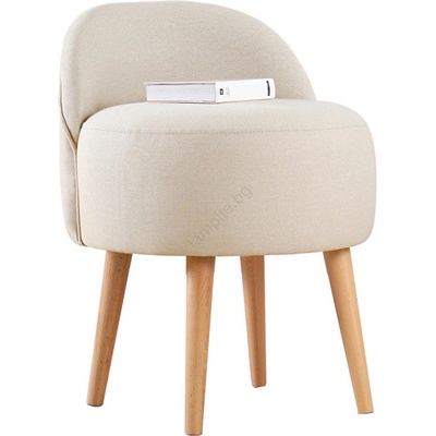 Табуретка niki Ø 46 см кремава (as3014)