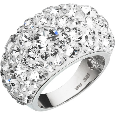 Pavona prsten se Swarovski Elements polokulatý 35028.1 Krystal