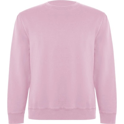 Clasica unisex sveter s výstrihom crewneck svetloružová