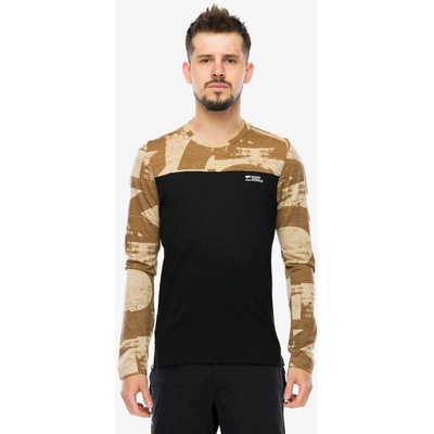 Mons Royale Diversion Merino Bike Jersey Long Sleeve Mr Grunge/Black