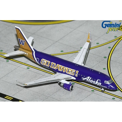 Gemini ERJ-175LR ERJ-170-200 LR Alaska Airlines Washington Huskies Colors 1:400
