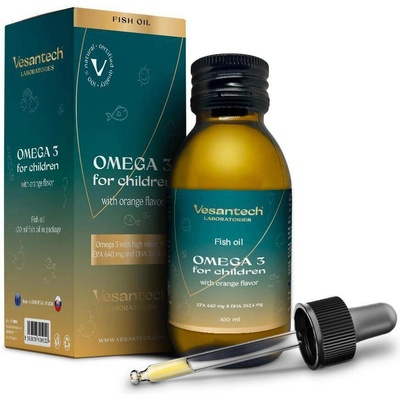 Zdravý svet Vesantech Omega 3 Rybí olej pro děti 100 ml