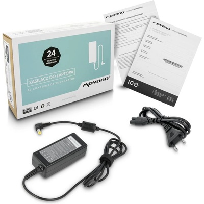 Movano Зарядно за лаптопи Acer, 40W / 19V / 2, 15A / 5, 5mm x 1, 7mm (ZZ/ACE1921)