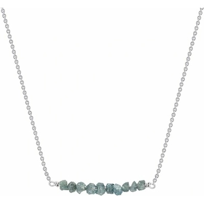 Eppi Zlatý choker s nebroušenými modrými diamanty Inaku N36900