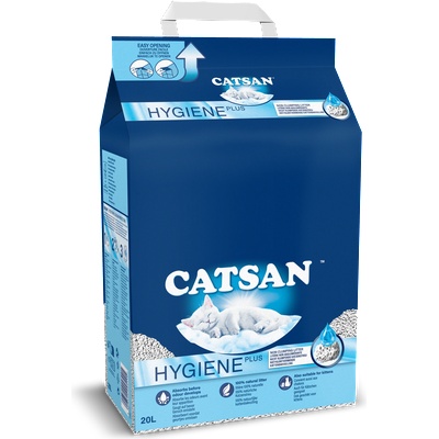 CATSAN Hygiene Plus 20l - естествена котешка тоалетна