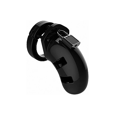 Shots ManCage Chastity Cock Cage 3.5 Inch Model 01 Black