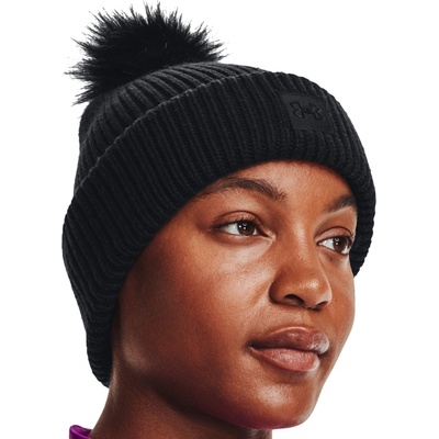UNDER ARMOUR-UA Halftime Ribbed Pom-BLK Čierna