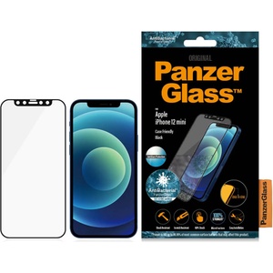 Panzer Стъклен протектор PanzerGlass за Apple iPhone 12 mini 5.4 CaseFriendly, AntiGlare, AntiBacterial - Черен