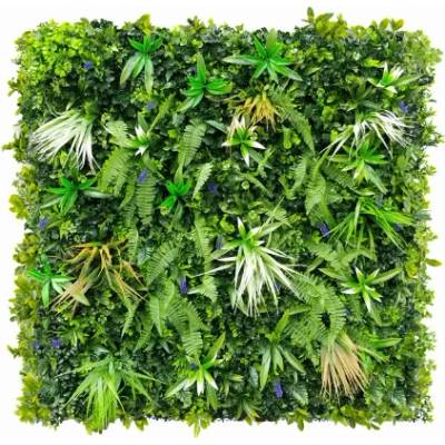 Umělý květinový panel Vegetatie bloem 100x100cm