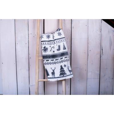 TiaHome deka mikroplyš Christmas Sivé 150x200