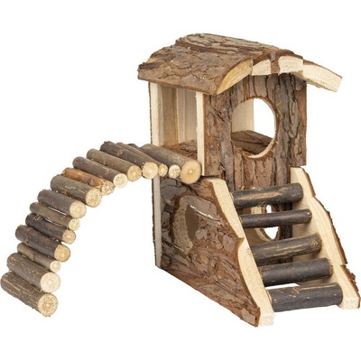 Flamingo Přírodní dřevěný domek House Marty 19 x 16,5 x 16,5 cm – Hledejceny.cz