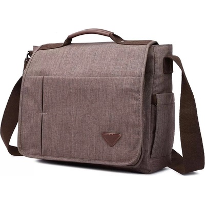 Canvasio pánska plátená taška crossbody Holden Svetlo hnedá