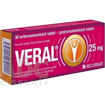 Veral 25 mg tbl.ent.30 x 25 mg