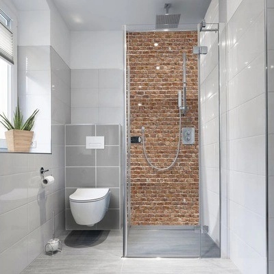 mySPOTTI Samolepiaca PVC tapeta do kúpeľnefresh Brick Wall 100x255 cm