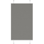 vidaXL Плисирана щора Антрацит 75x150 cm Ширина на плата 74, 4 cm (4015087)