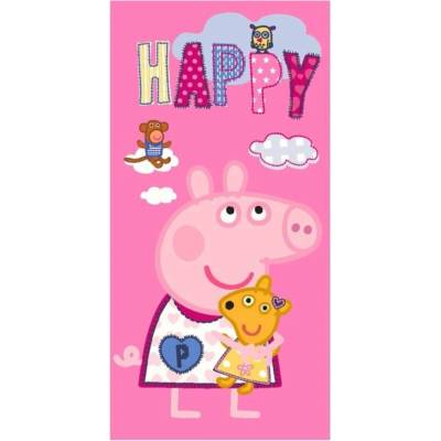 Carbotex Osuška Prasátko Pepina a Medvídek Teddy 70 x 140 cm