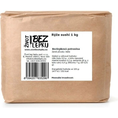 Život bez lepku rýže sushi 2 kg