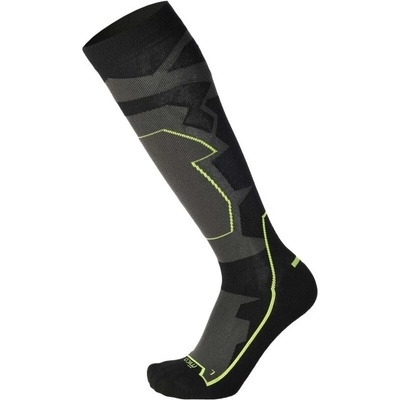 Mico Medium Weight Warm Control Primaloft Natural Merino Ski Touring Socks nerogrigio