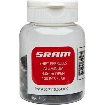 SRAM SHIFT FERRULES 4.0MM OPEN BLK 100-COUNT