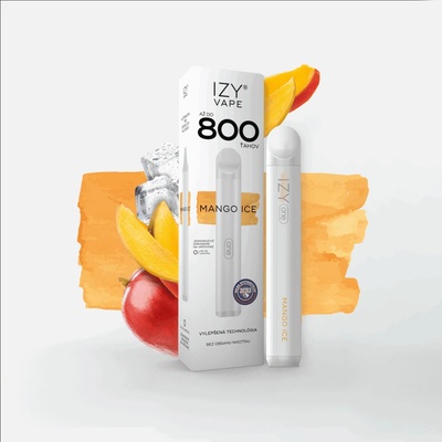 IZY VAPE ONE Mango Ice 2ml 0 mg White 800 poťahov