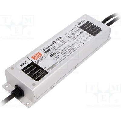 MEAN WELL ELG-240-36B Napájecí zdroj: spínaný; LED; 240W; 36VDC; 6,66A; 100÷305VAC; IP67