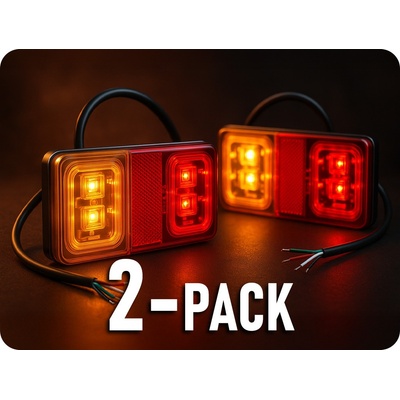 KAMAR Zadní 16xLED světlo na kamion, 12-24V, levé/pravé/2-PACK! [L2295] – Zboží Mobilmania