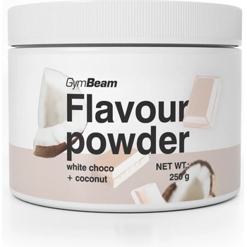 GymBeam Flavour powder 250 g бял шоколад с кокос