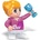 BanBao Мини фигурка BanBao - Момиче с чаша (B7225)