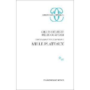 Mille Plateaux | Deleuze (ISBN: 9782707303073)