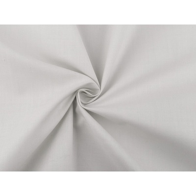 Prima-obchod Bavlněná látka / plátno jednobarevná šíře 220 cm, barva (18) šedá světlá