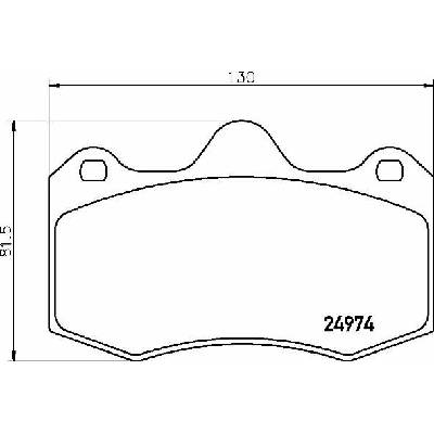 BREMBO Súprava brzdových doštičiek P 85 134