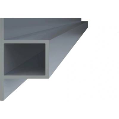 Hliníkový profil T, dutý profil 40x35x75x3 mm, délka 6000 mm