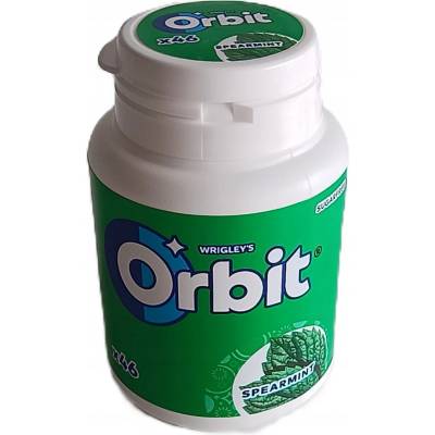 ORBIT SPEARMINT V LÁHVI BEZ CUKRU 64 g