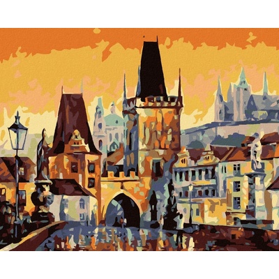 zuty Malování podle čísel Karlův most 100 x 80 cm vypnuté plátno na rám 8596530025474