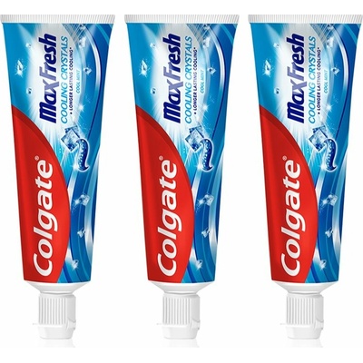 Colgate Max Fresh Cooling Crystals bieliaca 3 x 75 ml