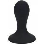 Boss of Toys Single Rattle Liquid Silicone Anal Plug - S - Black