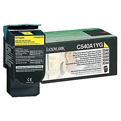 Lexmark КАСЕТА ЗА LEXMARK OPTRA C540 series/X540 series - Yellow - Return program cartridge - PN C540A1YG (101LEX C 540YR)