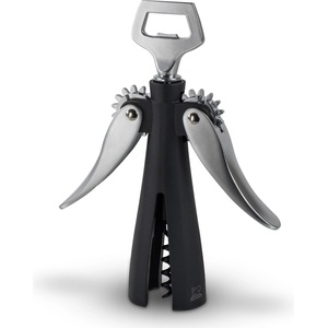 The Peugeot Крилат тирбушон 2в1 SOUVERAIN неръждаема стомана/черен 19, 6 см Peugeot (PG200602)