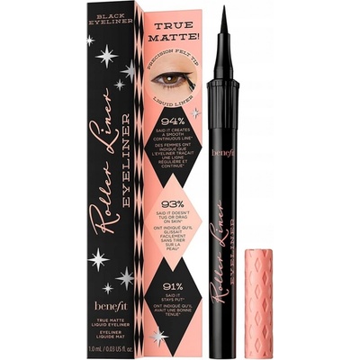 Benefit Roller Liner True Matte matné tekuté oční linky Black 1 ml