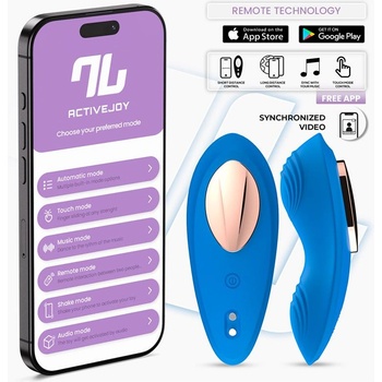 InToYou App Series Panty Vibrator with App Double Layer Silicone Blue