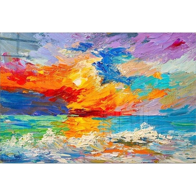 Wallity Abstract Sunset obraz barevná
